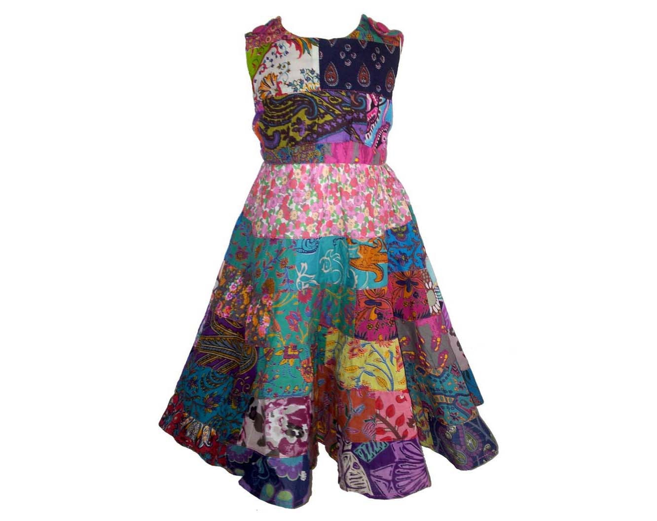 Indian Summer - Baby / Toddler Girl Pinafore Style Pleat Dress, 18-24 Months