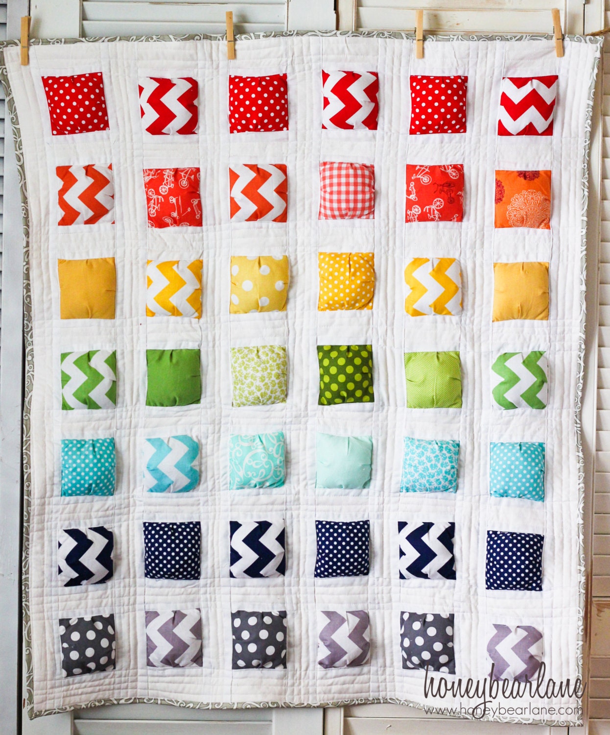 Puffy Island Make a Puff Quilt Pattern PDF File