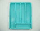 Turquoise Drawer Organizer cutlery tray