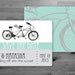 Save the Date - Vintage, Tandem Bicycle - Athletic - Sports - Outdoor Wedding - Garden Chic