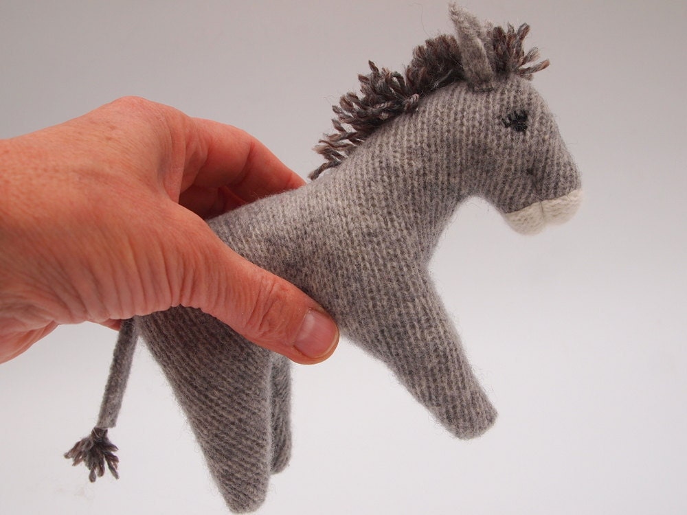 Waldorf toy, all natural toy, toy donkey, waldorf donkey, eco friendly toy