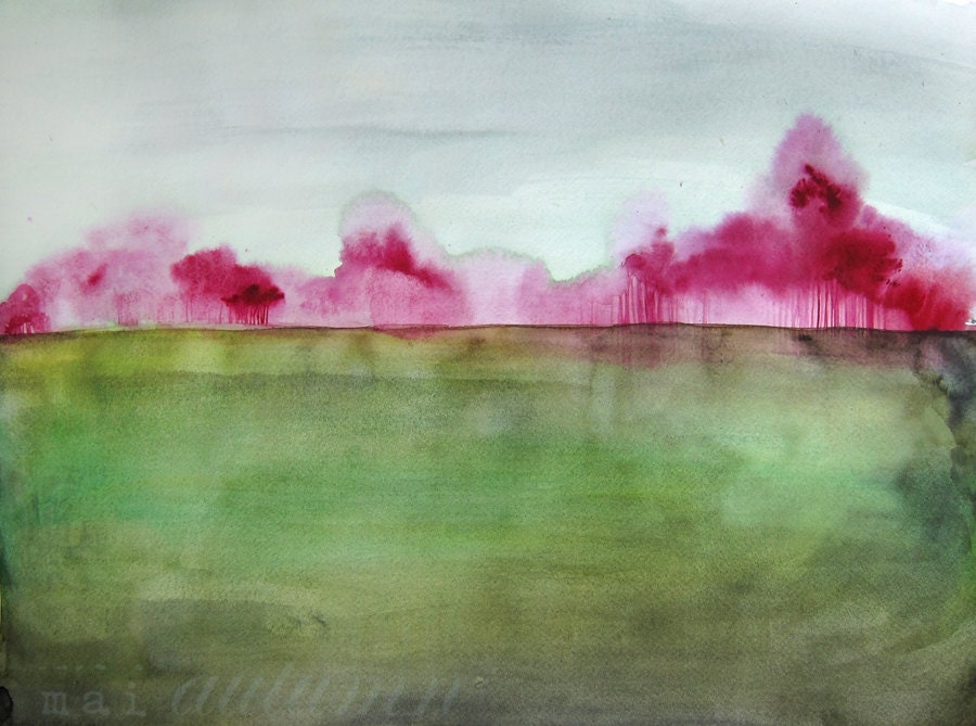 30% Off SALE - Large Painting - Landscape Painting Print - Grace - Large 20x30 Print - Poster - Wall Decor