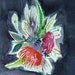 30% Off SALE - Bouquet - Original Illustration - Wall Decor - Watercolor Painting - 5x7 - Still Life - Flowers - Floral - Illustration