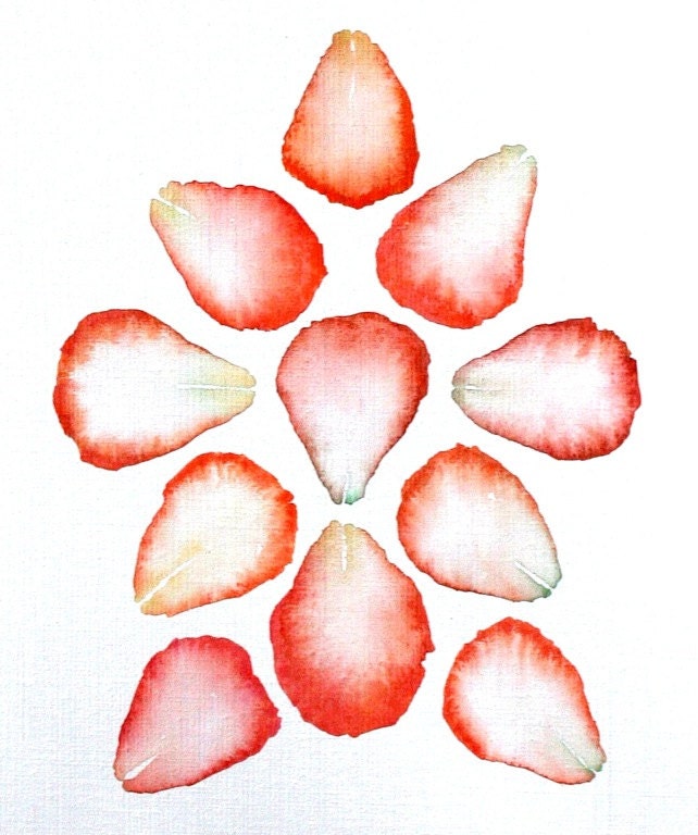 For My Love, Rose Petals 1, Art Painting, Romantic Valentine