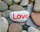 Love River Rock Paperweight