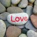 Love River Rock Paperweight