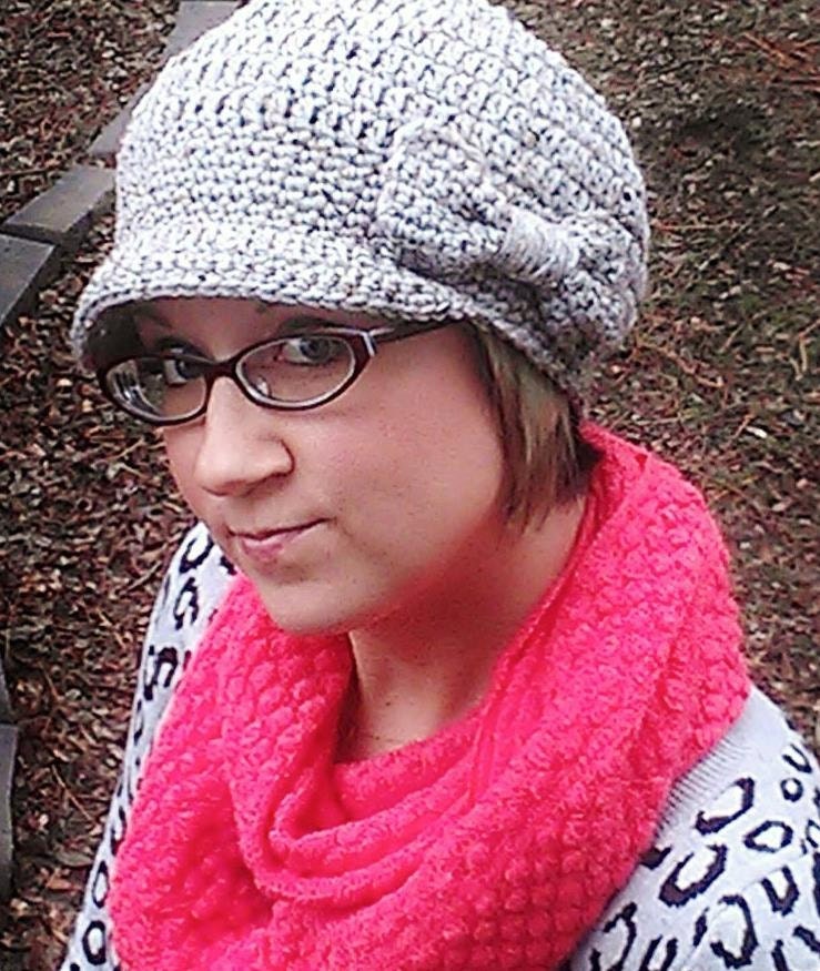 Grey Beautee with a Bow