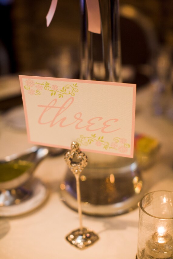 Floral Vine Table Number - DIY Printable Il_570xn