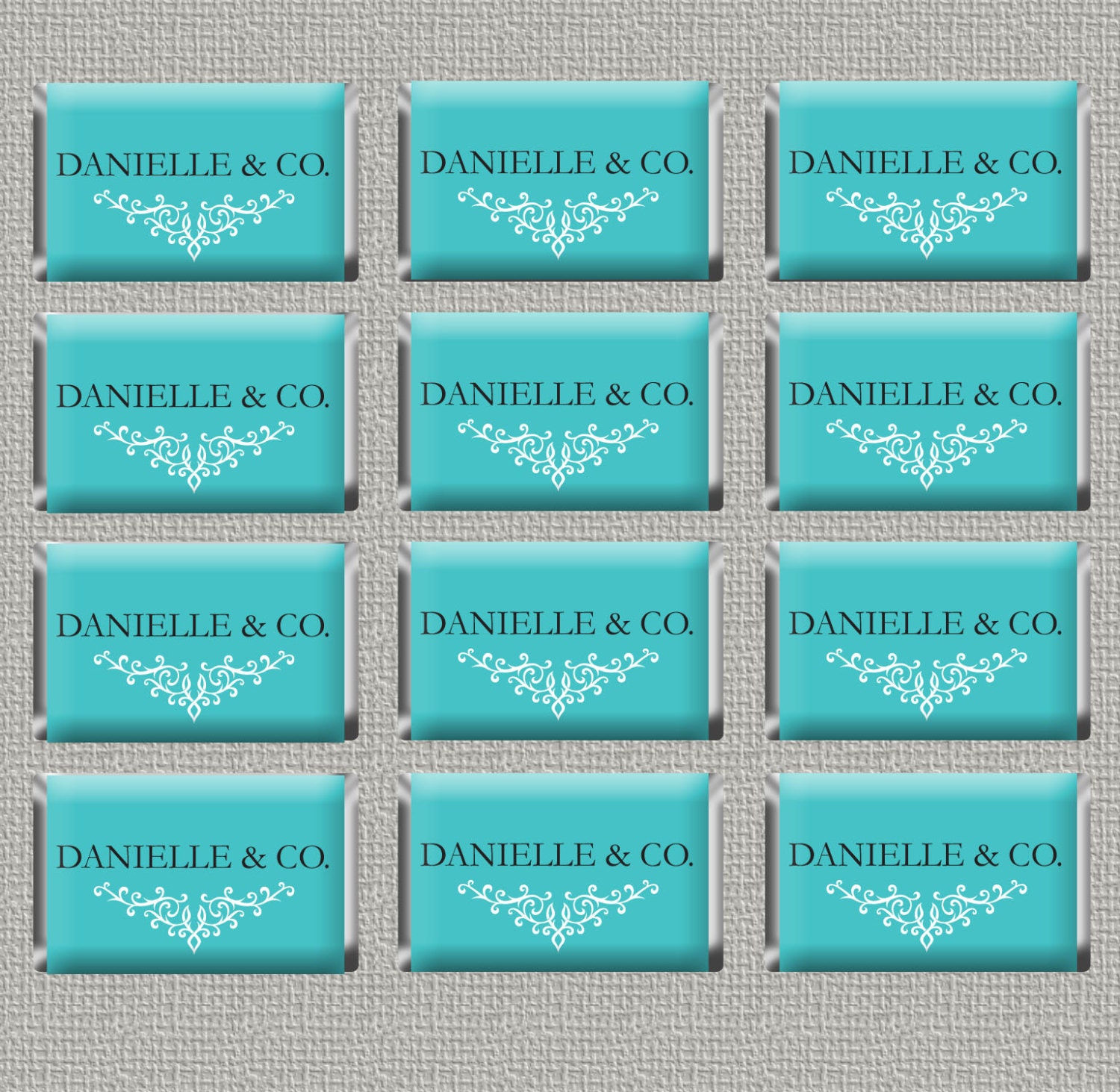 PRINTABLE Custom Personalized Robins Egg Blue Mini Candy Bar Wrappers Il_170x135