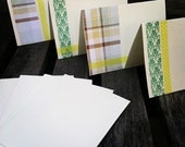 Blank Greeting Cards - Turquoise and Chartreuse Spectrum