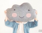 Knit Cloud Pillow :) LIGHT GRAY
