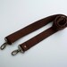 1 1/4 inch Detachable and adjustable shoulder strap  in Dark  Brown