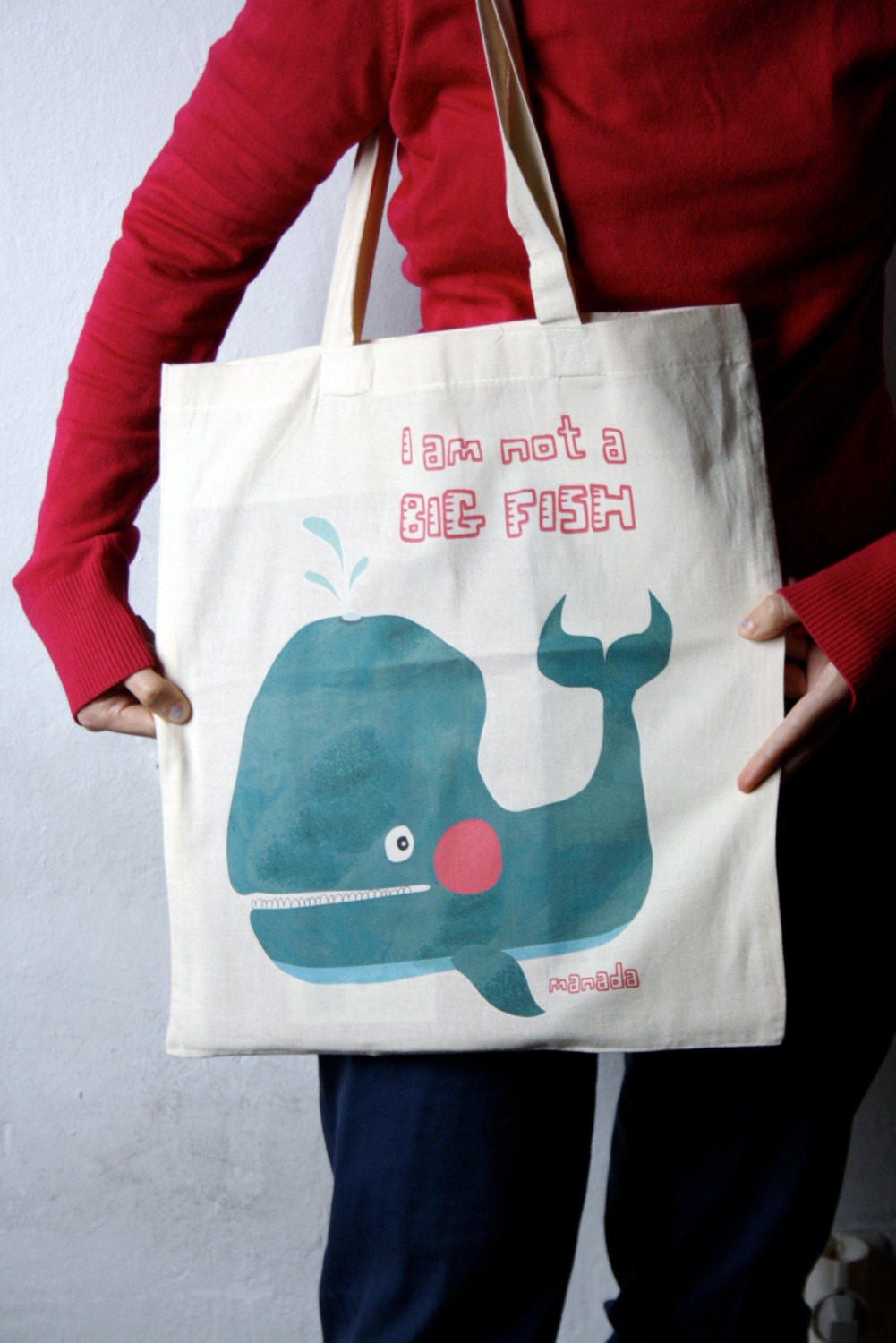 I am not a big fish / Whale Tote Bag
