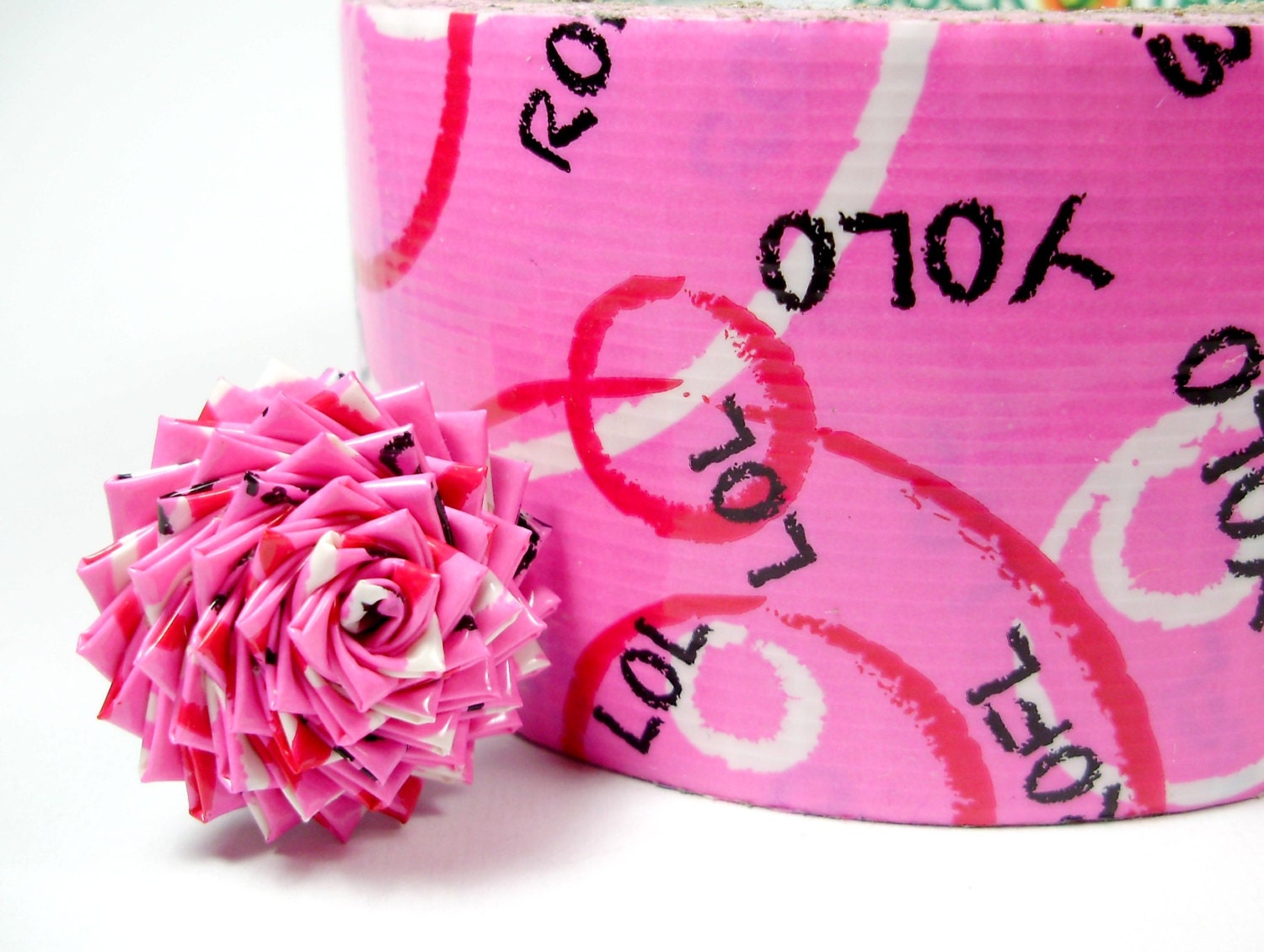 YOLO Duct Tape Rose Ring
