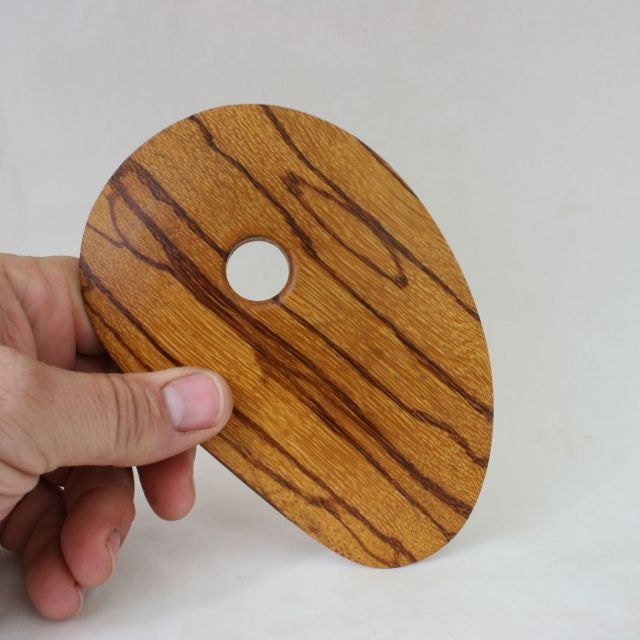 Large Marble Wood Pottery Tool, Bowl Rib