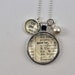 Vintage Dictionary Word Necklace Pendant GIRL POWER