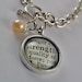 Personalized Vintage Dictionary Word Bracelet -Strength
