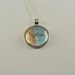 Map Pendant Necklace from Vintage Atlas CHICAGO Illinois
