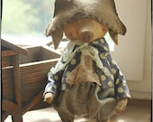 RESERVED 11 inch Artist Handmade Teddy Piglet Eugene by Sasha Pokrass