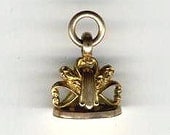 Vintage Victorian G.F. Watch Fob with 2 Hearts