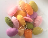Easter Decorations / Easter Egg Ornaments / Pastel Wool Felt Eggs Il_170x135