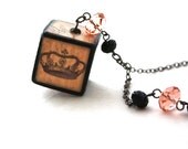 Paris  France Eiffel Tower 4 Sided Necklace : Cool Girls Go To Paris Necklace