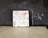 Vintage Metal Trivet with Measures