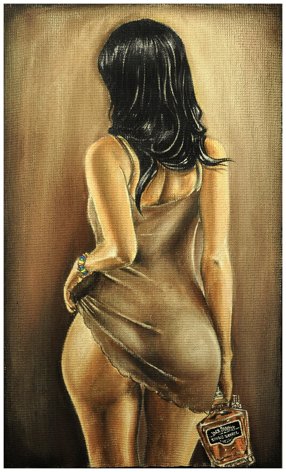 JEREMY WORST Want Some Jack Original Artwork Signed Framed Print