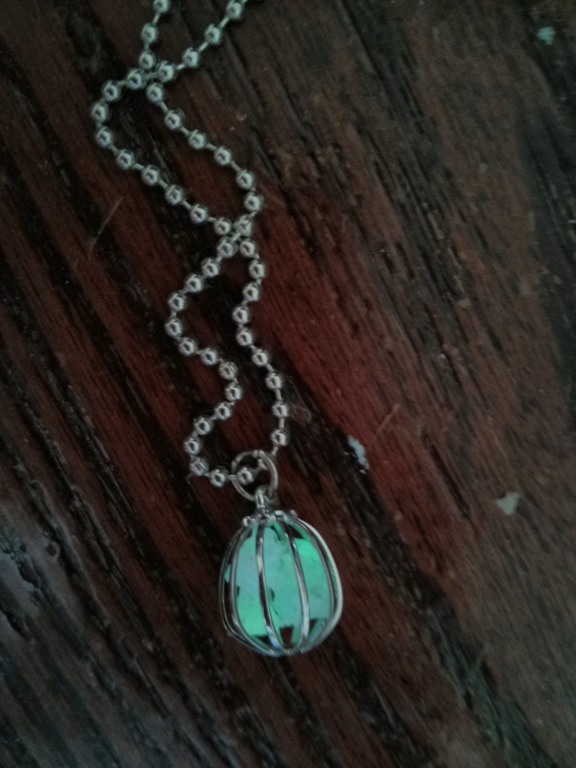 Glow In The Dark Moon Rocks Pendant Necklace, Keychain