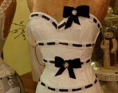 Vintage Fashion Audrey Eliza Dress Form Mannequin Black And White Velvet Bling Free Shipping And Layaway Available