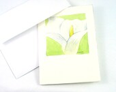 Floral Art - White Calla Lily Original Watercolor