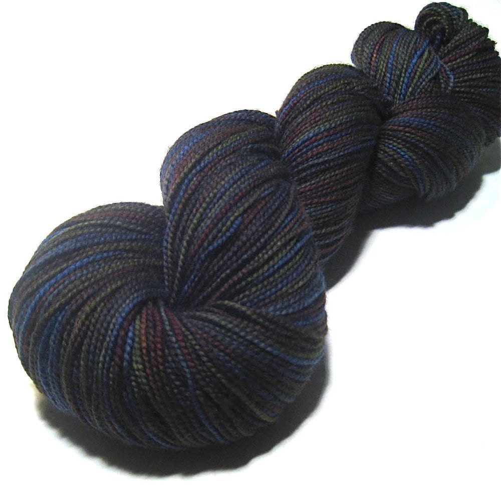 Sock yarn fingering weight hand dyed superwash merino / nylon, Ocean Cliff