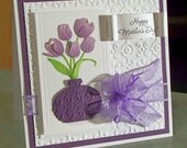 Mother's Day Card, Bouquet of Tulips For Mom