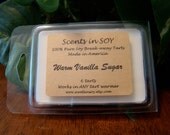 WARM VANILLA SUGAR - Highly Fragrant, Premium Soy Tarts