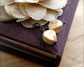 Pod Earrings Dark Cream Ivory Small Drop Earrings