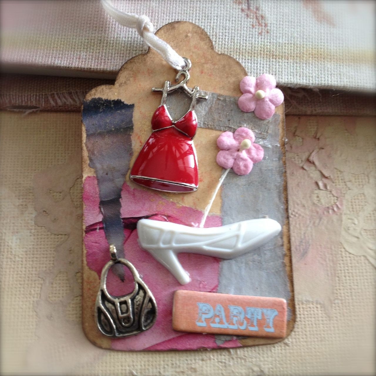 Girly Gift Art Tag - Party