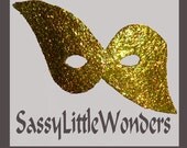 GOLD ANGEL GLITTER Miniature masks
