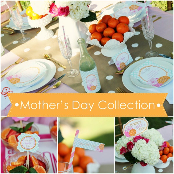 Mother's Day Brunch Lunch - PRINTABLE Party Collection Package - By A Blissful Nest - As Seen On Hostess With The Mostess Il_170x135