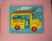 Vintage School Bus Playskool Puzzle