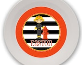 Personalized Melamine Fireman Bowl