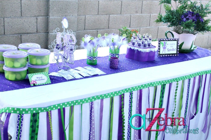 Tinker Bell Party Garland, Fairy Party, Ribbon Garland, Garden Party, Fairies, Ribbon, Garlands, Princess Party