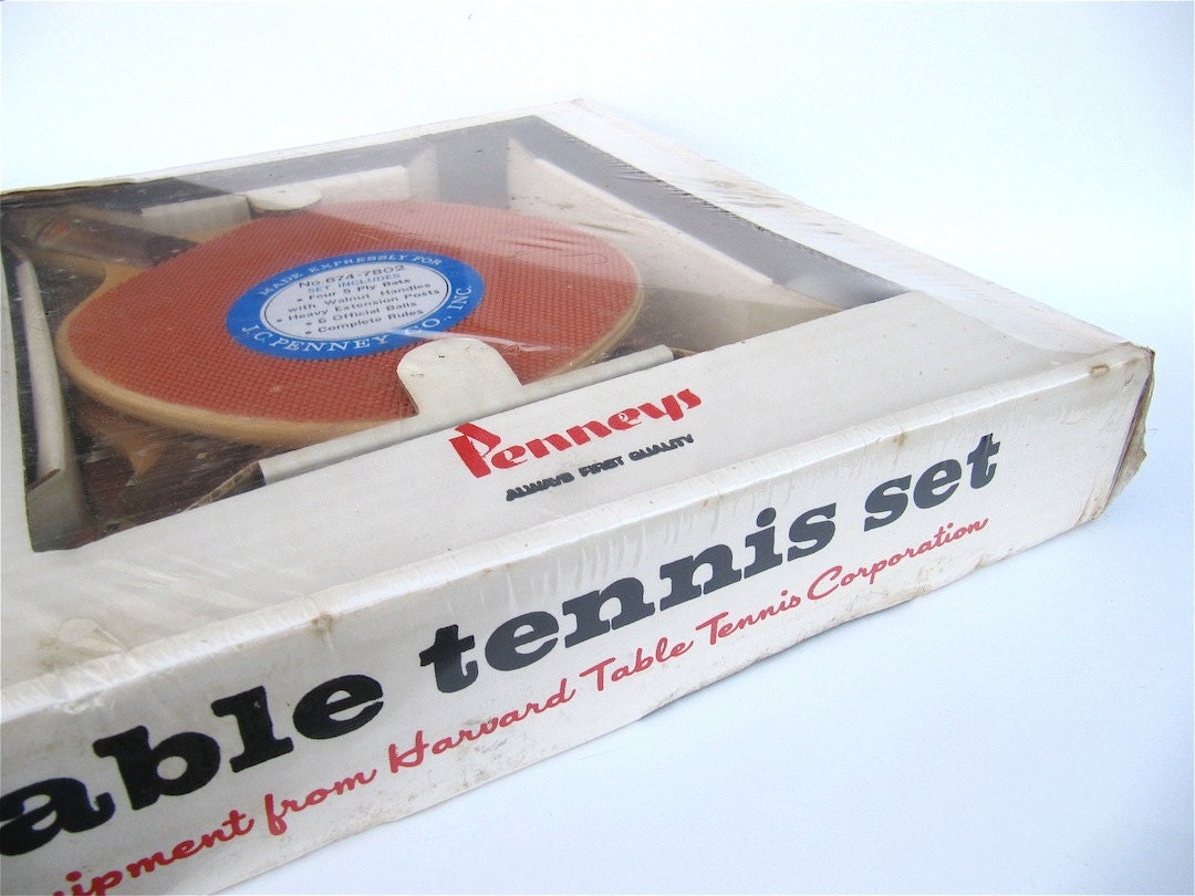 Foremost Table Tennis Set by Harvard for JC Penney in Original Box