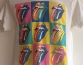 original vintage 1989 ROLLING STONES tour t-shirt, size m - l