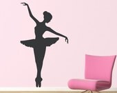 Ballerina Wall Decal - Large - Girl Bedroom Wall Decor