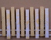 Magnets & Cork Board Pins - 10 Piece Clothespin Combo Set
