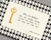Made-to-order New Home Moving Announcement Housewarming Party Invitation - Skeleton Key