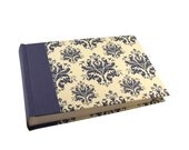 Photo Album blue white damasque