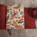 Old World Rose - Handstitched Natural Leather Journal