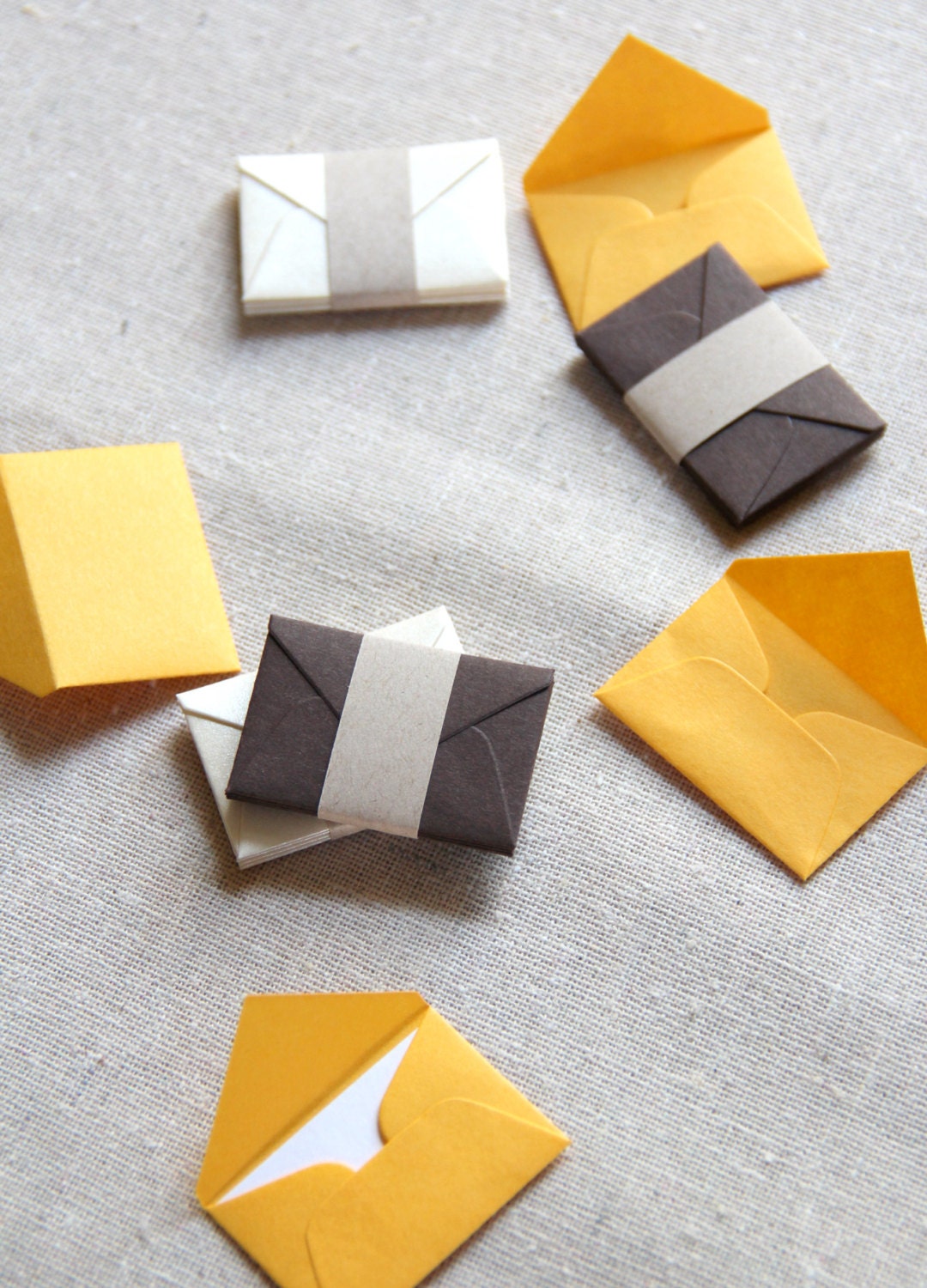 Tiny Love Notes Variety Pack - Marigold and Brown