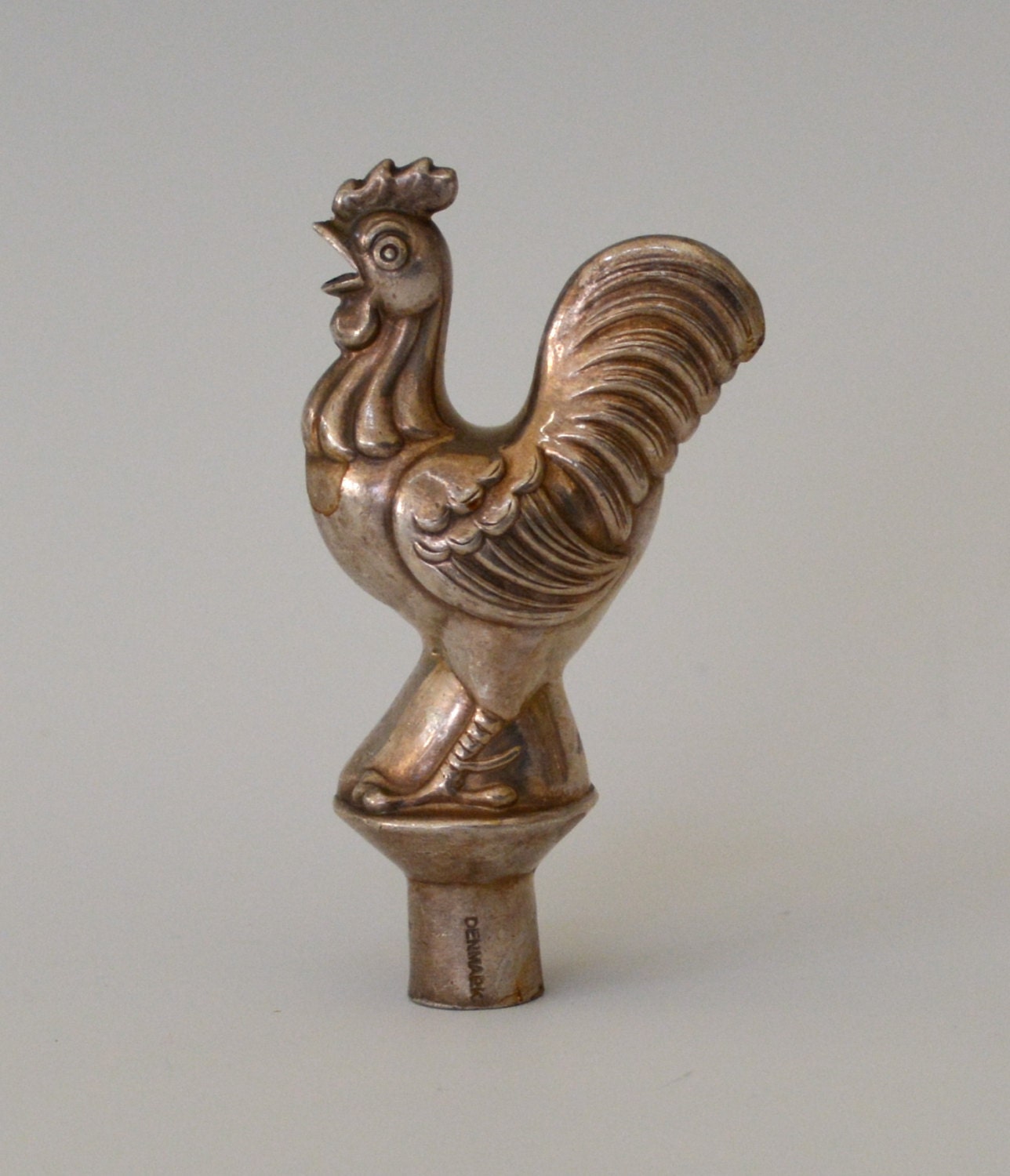 Silverplate Rooster Finial Denmark
